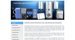 Desktop Screenshot of heizungssysteme.org